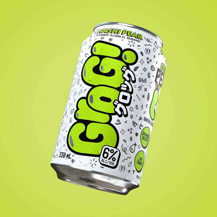 Grog Pear flavour splash artwork